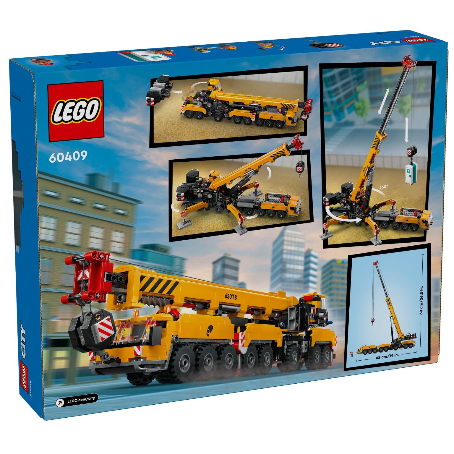 Apresentamos Lego City - Grua de Construção Móvel Amarela com o SKU 666040924 recomendado para + 9 anos