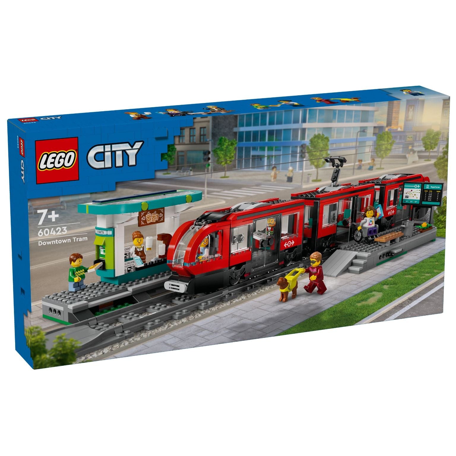 Apresentamos Lego City - 60423 Elétrico e Estação na Baixa com o SKU 666042324 recomendado para + 7 anos