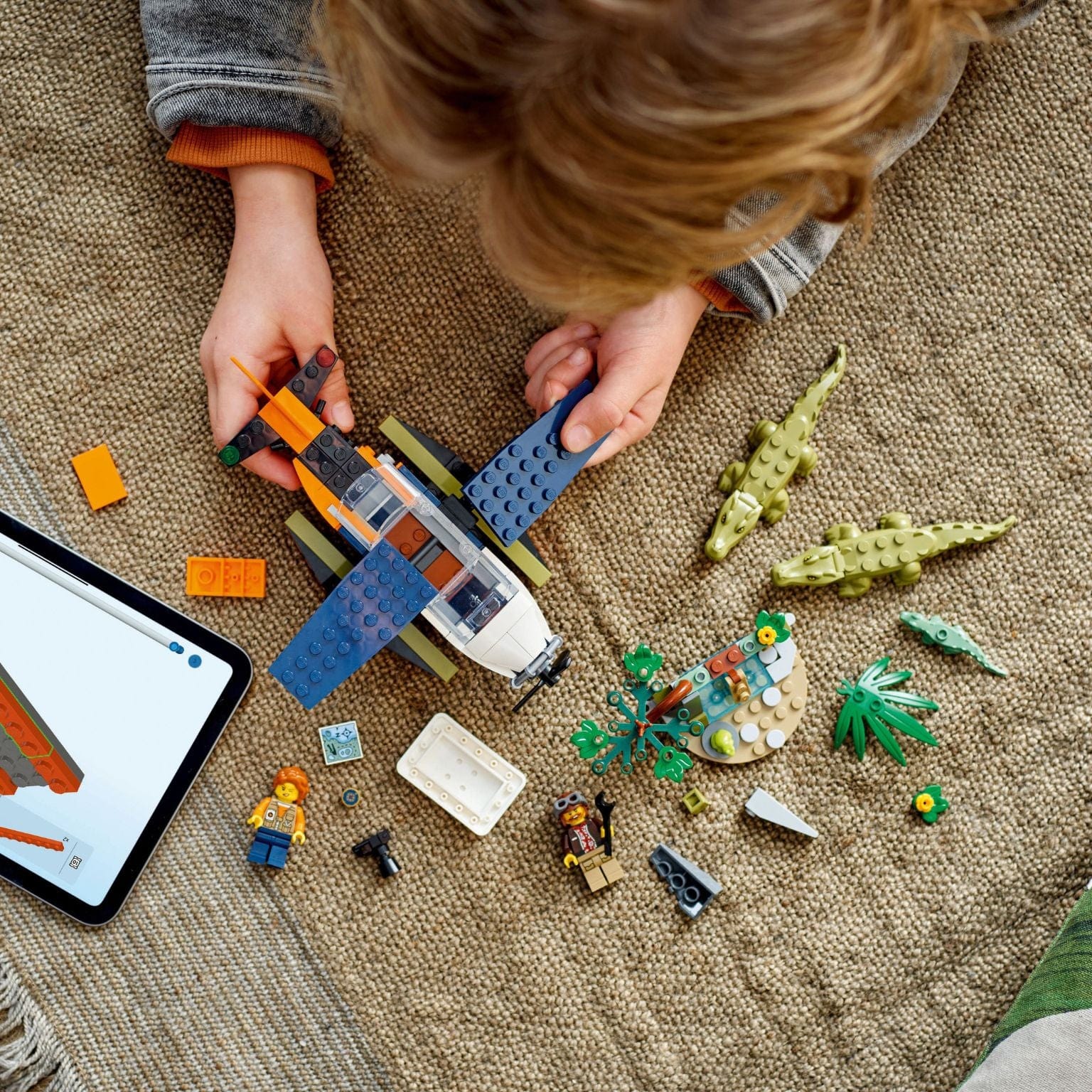 Apresentamos Lego City - Hidroavião Explorador da Selva com o SKU 666042524 recomendado para + 6 anos