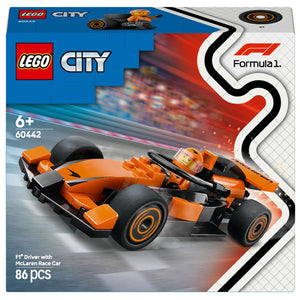 Apresentamos Lego City Piloto de F1 com Carro de Corrida McLaren com o SKU 666044225 recomendado para + 6 anos