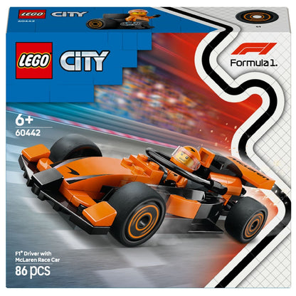 Apresentamos Lego City Piloto de F1 com Carro de Corrida McLaren com o SKU 666044225 recomendado para + 6 anos