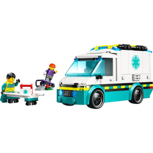 Apresentamos Lego City Ambulância de Emergência com o SKU 666045125 recomendado para + 5 anos