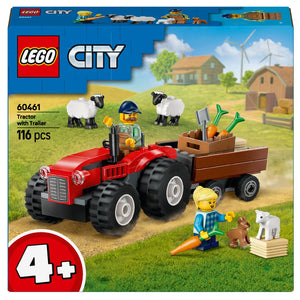 Apresentamos Lego City Trator Agrícola Vermelho com Reboque e Ovelhas com o SKU 666046125 recomendado para + 4 anos