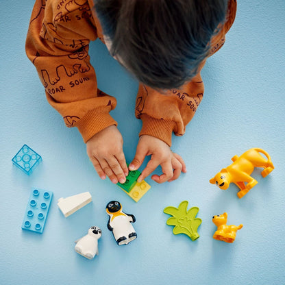 LEGO Duplo - Famílias de Animais Selvagens: Pinguins e Leões