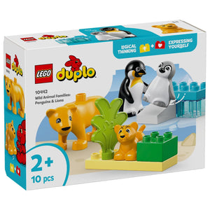Apresentamos Lego Duplo - Famílias de Animais Selvagens: Pinguins e Leões com o SKU 661044225 recomendado para + 2 anos