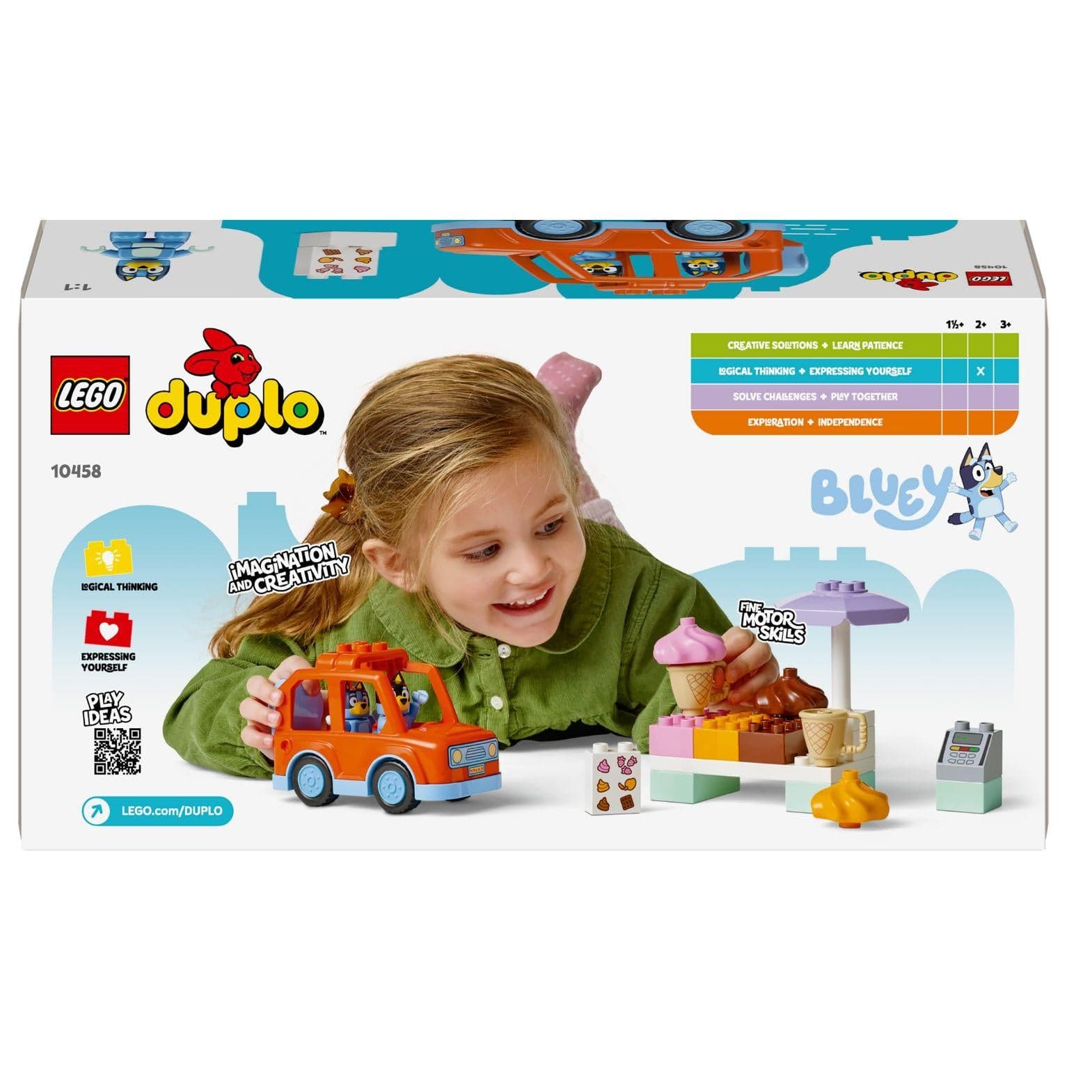 Apresentamos Lego Duplo - Passeio à Geladaria com a Bluey com o SKU 661045825 recomendado para + 2 anos