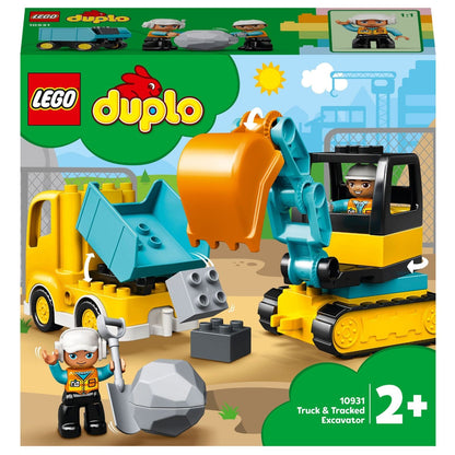 Apresentamos Lego Duplo Camião e Escavadora de Lagartas com o SKU 661093125 recomendado para + 2 anos