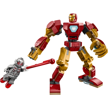 LEGO Marvel Robô do Iron Man montado com minifigura Ultron