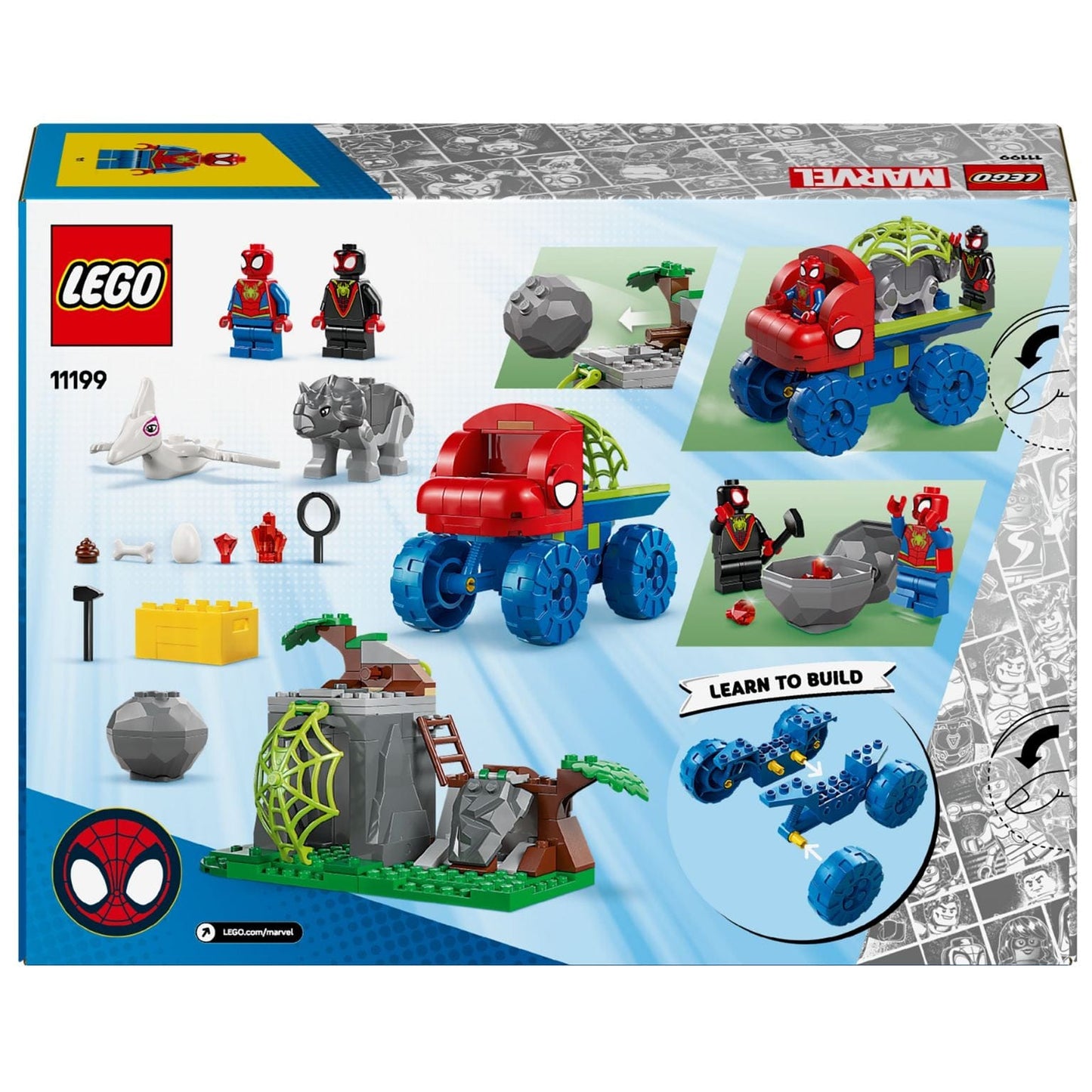 Apresentamos Lego Marvel - Equipa Spidey – Resgate com Veículo Dinossauro Todo-o-Terreno com o SKU 661119925 recomendado para + 4 anos