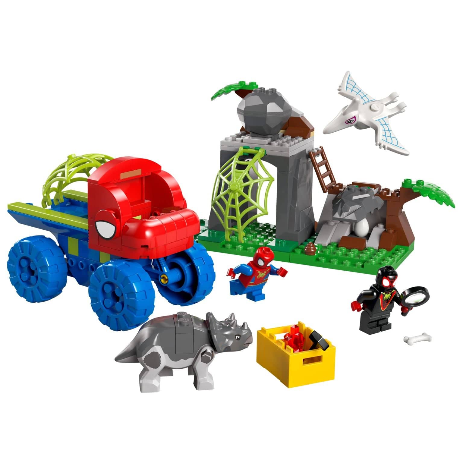 Apresentamos Lego Marvel - Equipa Spidey – Resgate com Veículo Dinossauro Todo-o-Terreno com o SKU 661119925 recomendado para + 4 anos