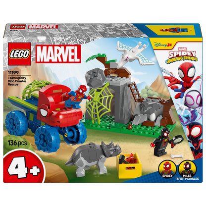 LEGO Marvel - Equipa Spidey – Resgate com Veículo Dinossauro Todo-o-Terreno