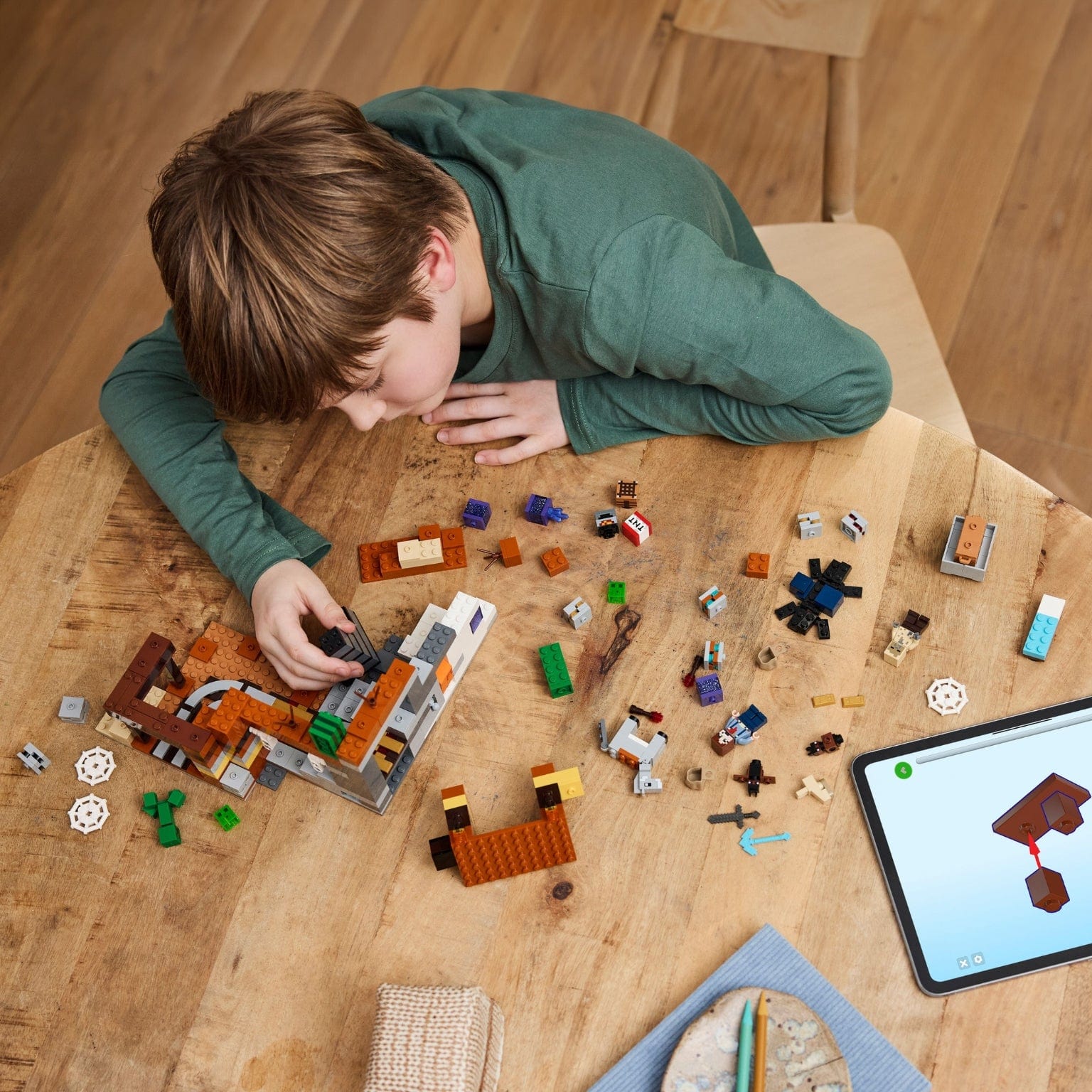 Apresentamos Lego Minecraft - O Poço de Minas das Terras Baldias com o SKU 662126324 recomendado para + 8 anos