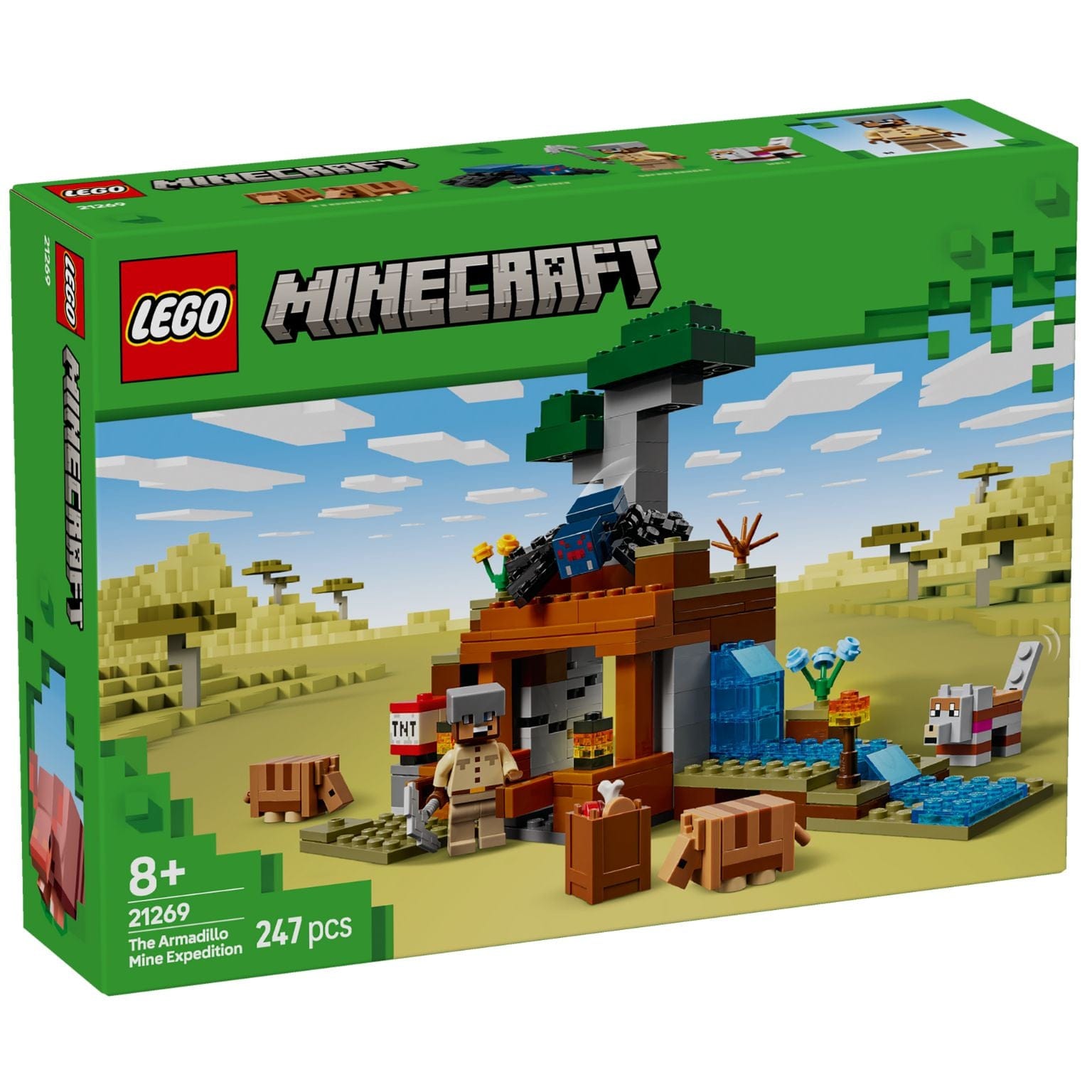 Apresentamos Lego Minecraft - A Expedição da Mina do Armadilho com o SKU 662126925 recomendado para + 8 anos