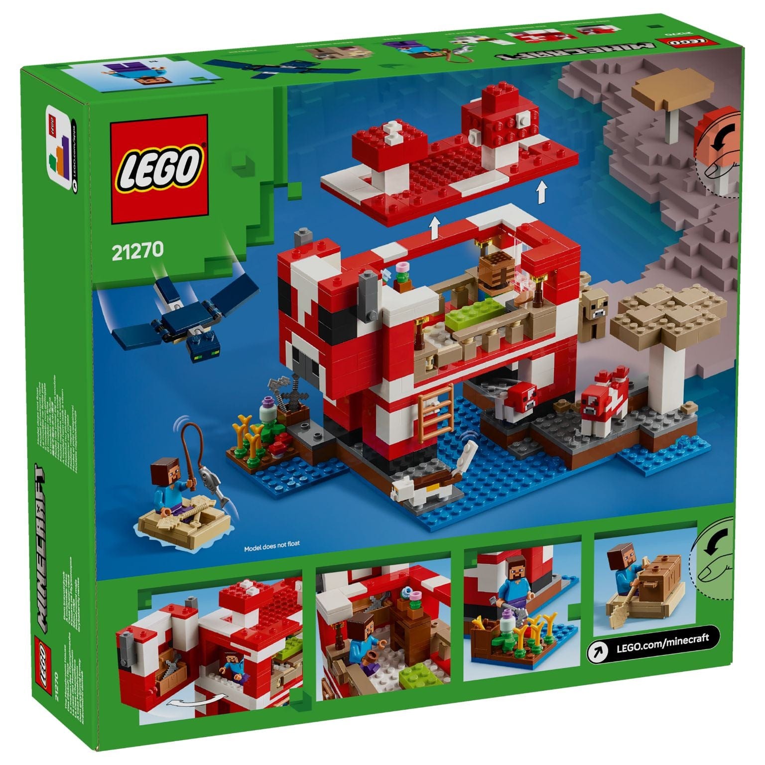 Apresentamos Lego Minecraft - A Casa Mooshroom com o SKU 662127025 recomendado para + 8 anos