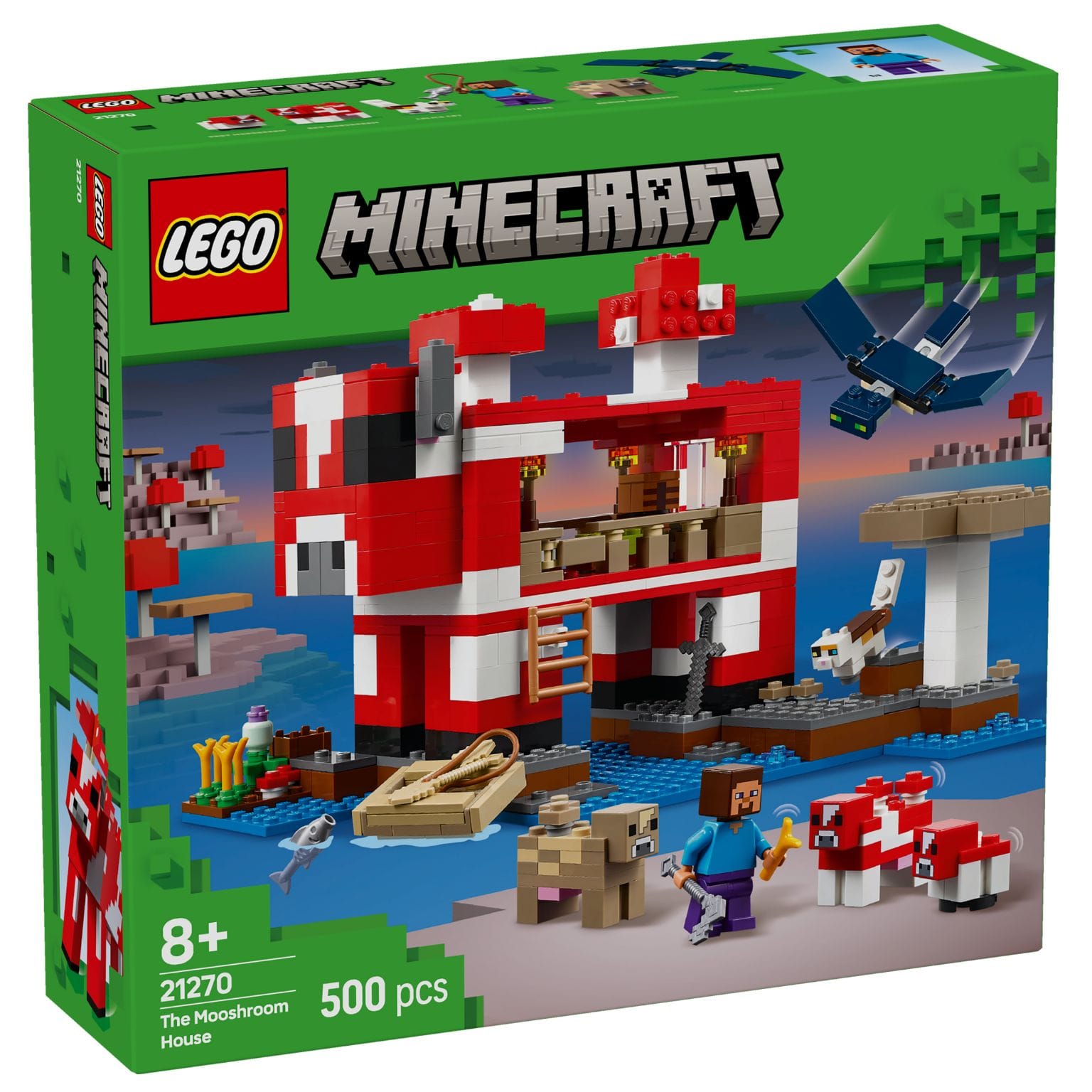 Apresentamos Lego Minecraft - A Casa Mooshroom com o SKU 662127025 recomendado para + 8 anos
