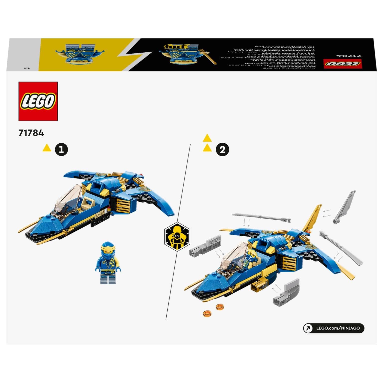 Apresentamos Lego Ninjago - Jato Relâmpago EVO do Jay com o SKU 667178424 recomendado para + 6 anos