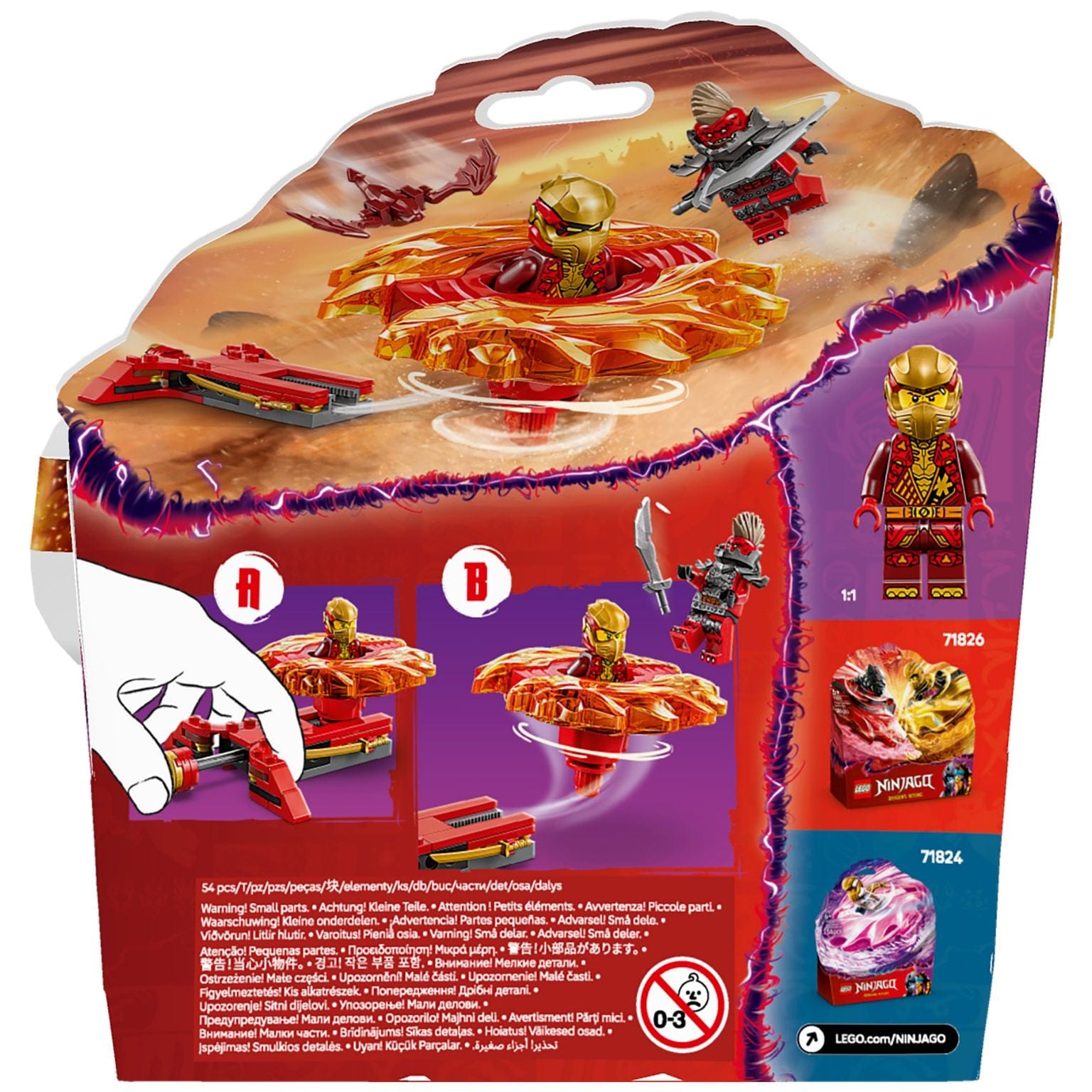 Apresentamos Lego Ninjago Spinner de Spinjitzu do Dragão do Kai com o SKU 667182325 recomendado para + 6 anos