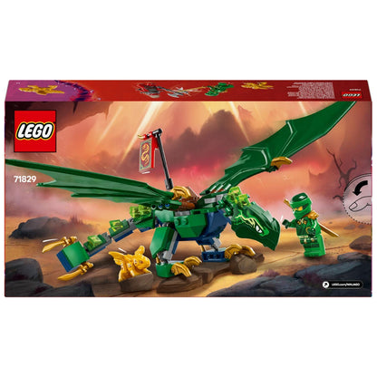 Parte de trás da caixa LEGO Ninjago Dragão da Floresta Verde
