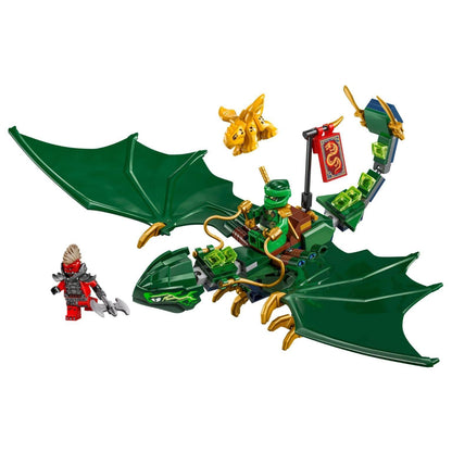 LEGO Ninjago Dragão verde do Lloyd montado com minifiguras
