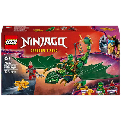 Caixa LEGO Ninjago Dragão da Floresta Verde do Lloyd