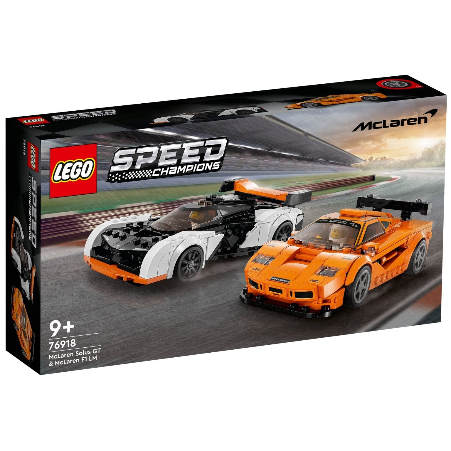 Apresentamos Lego Speed Champions McLaren Solus GT e McLaren F1 LM (copiar) com o SKU 667691824 recomendado para + 9 anos