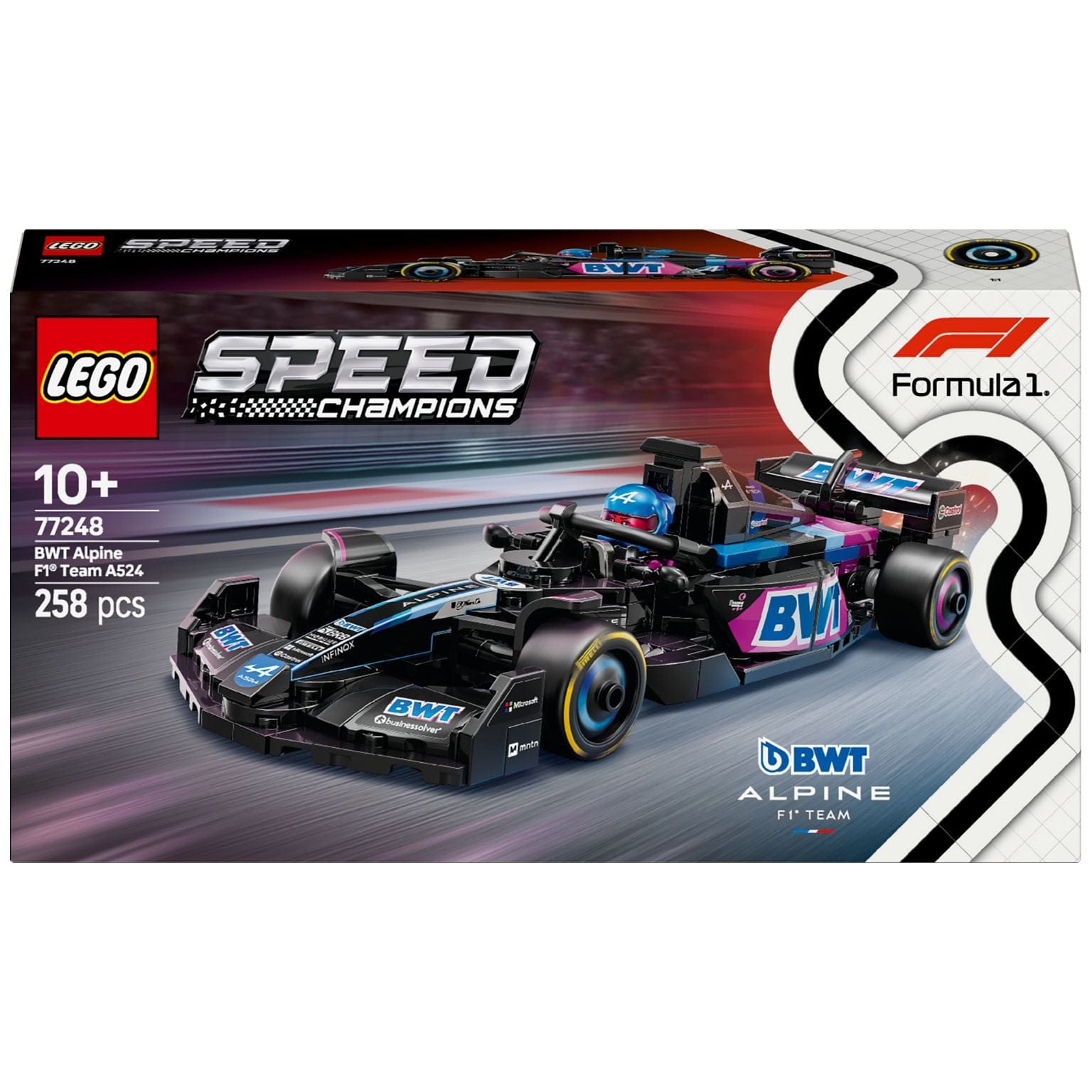 Apresentamos Lego Speed Champions Carro de Corrida BWT Alpine F1® Team A524 com o SKU 667724825 recomendado para + 10 anos