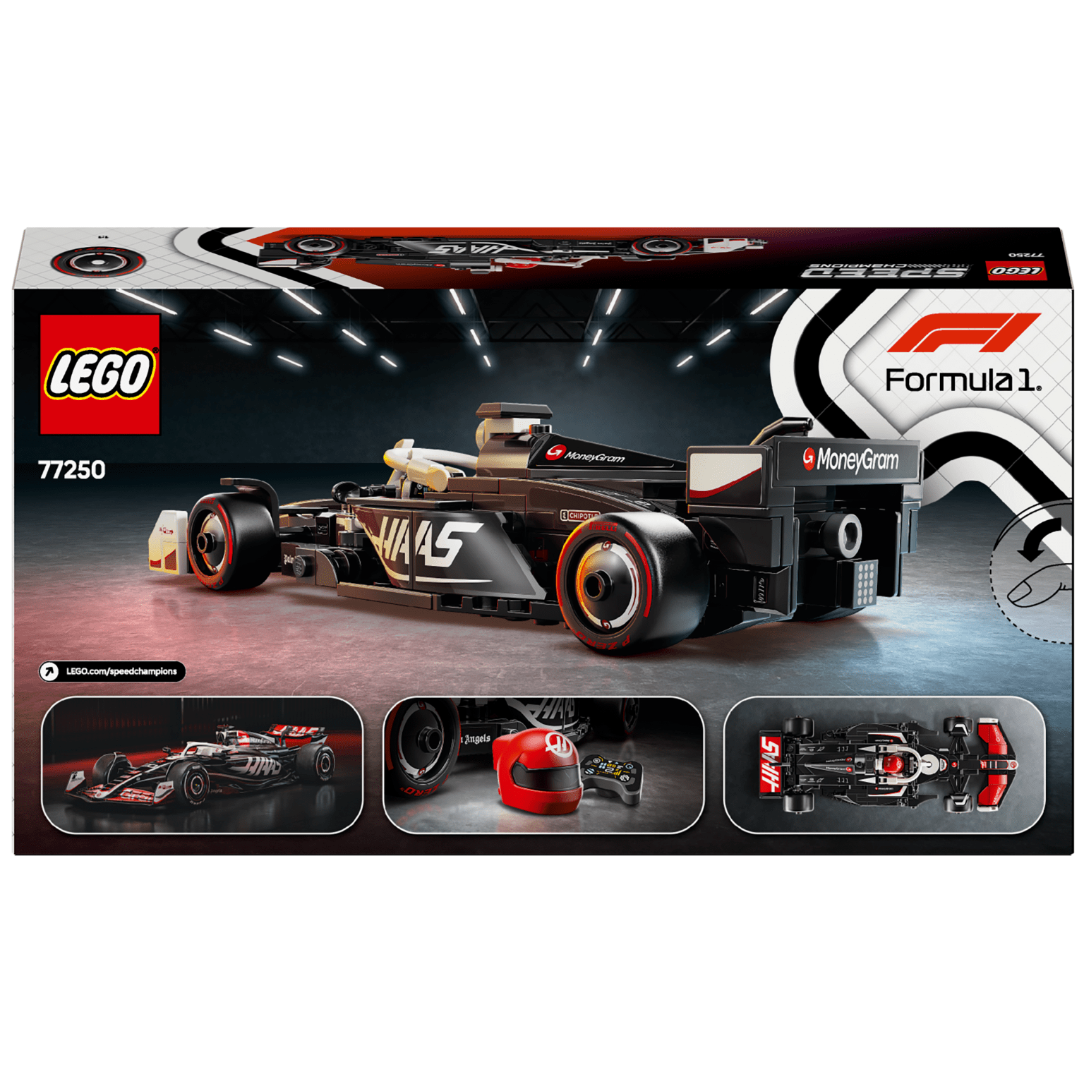Apresentamos Lego Speed Champions Carro de Corrida MoneyGram Haas F1® Team VF-24 com o SKU 667725025 recomendado para + 10 anos