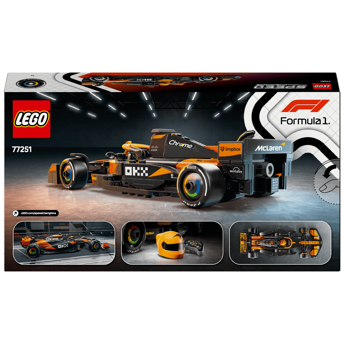 Apresentamos Lego Speed Champions Carro de Corrida McLaren F1® Team MCL38 com o SKU 667725125 recomendado para + 10 anos