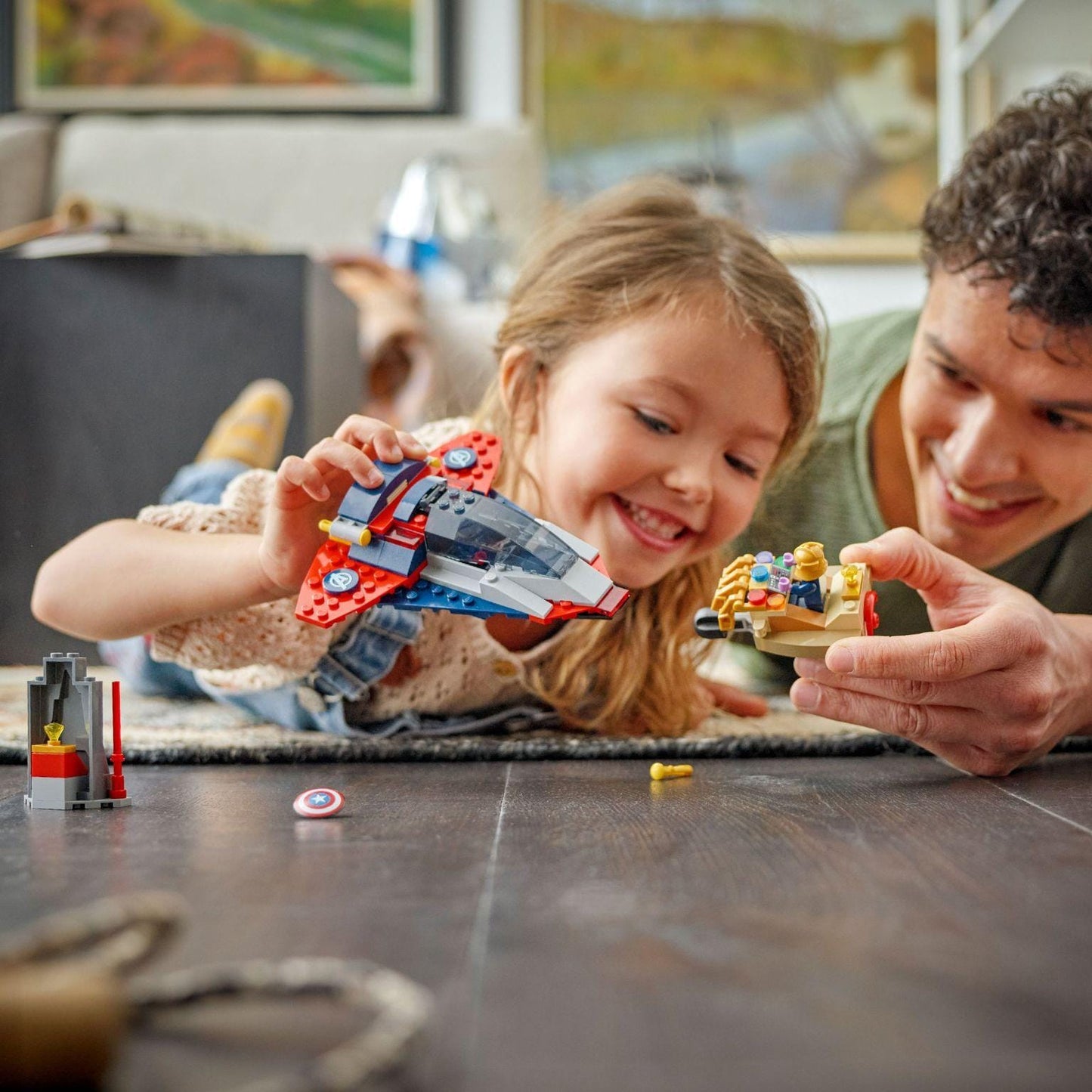 Apresentamos Lego Super Heroes- Capitão América contra Thanos com o SKU 667631925 recomendado para + 4 anos