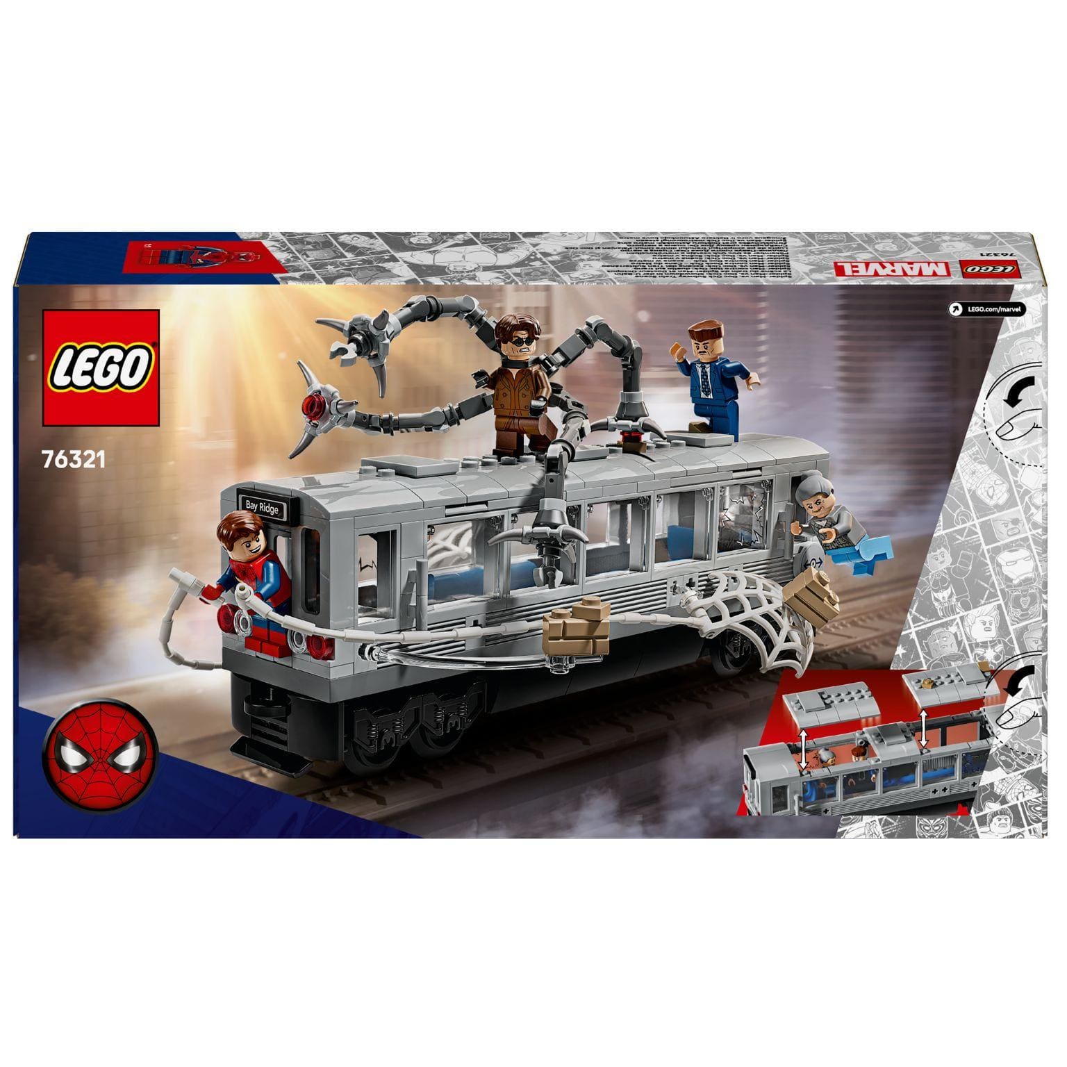Apresentamos Lego Super Heroes- Spider-Man contra Dock Ock – Cena do Metro com o SKU 667632125 recomendado para + 9 anos
