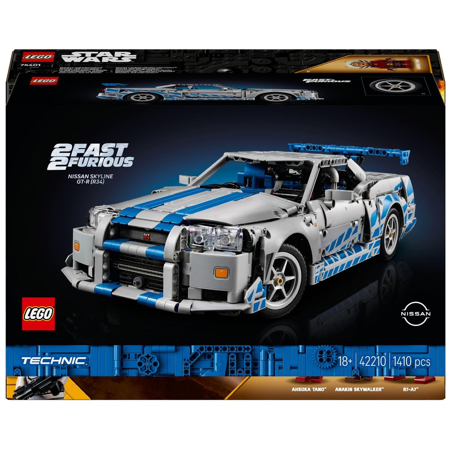 Apresentamos Lego Technic- Velocidade Furiosa Carro Nissan Skyline GT-R (R34) com o SKU 664221025 recomendado para + 14 anos