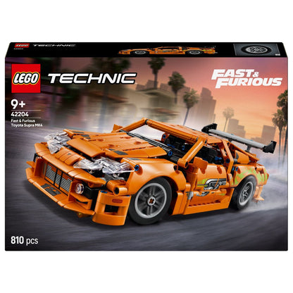 Caixa LEGO Technic Fast and Furious Toyota Supra MK4 de 810 peças