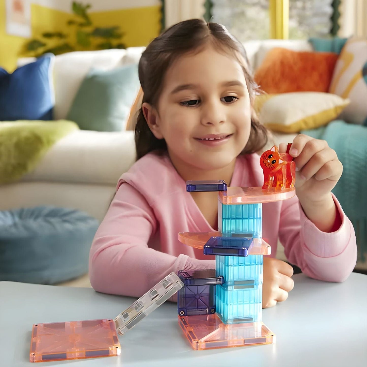 Apresentamos Magna-Tiles Cat Tree com o SKU 771765725 recomendado para + 3 anos