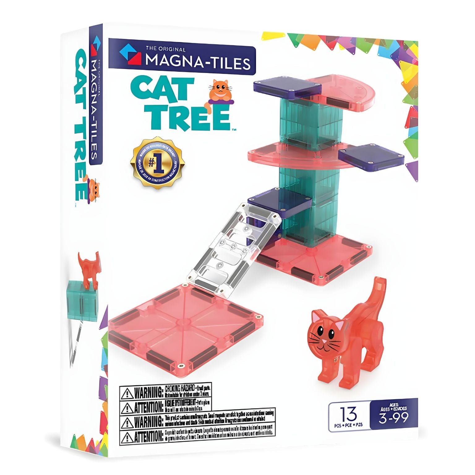 Apresentamos Magna-Tiles Cat Tree com o SKU 771765725 recomendado para + 3 anos