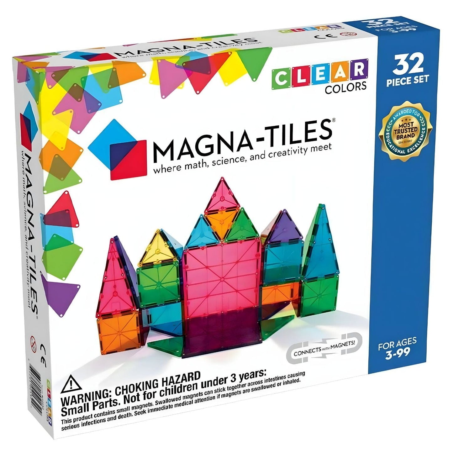 Apresentamos Magna-Tiles Cores Claras 32 pçs com o SKU 770213225 recomendado para + 3 anos