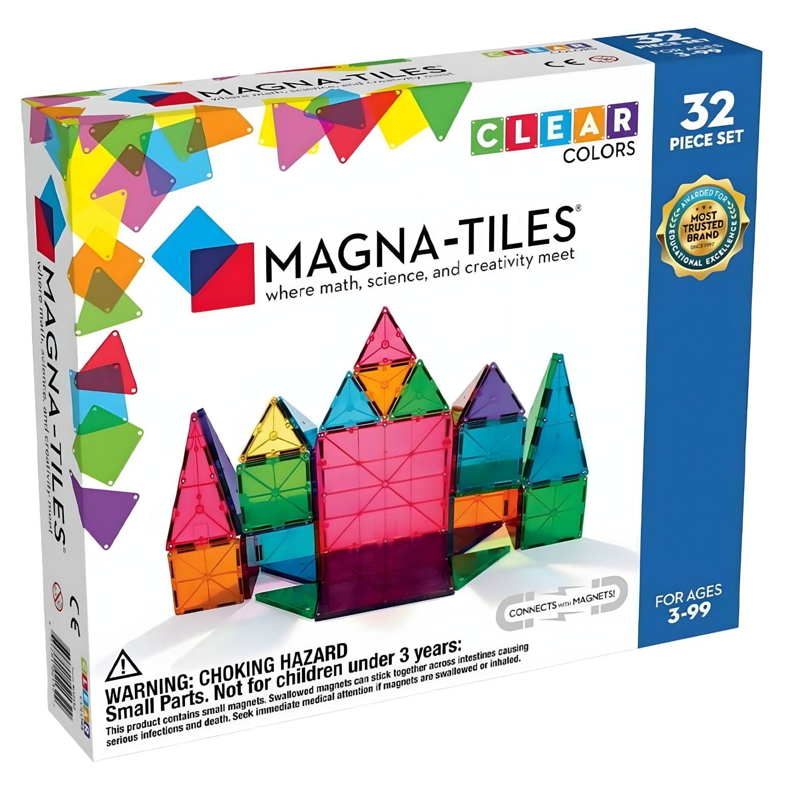 Apresentamos Magna-Tiles Cores Claras 32 pçs com o SKU 770213225 recomendado para + 3 anos