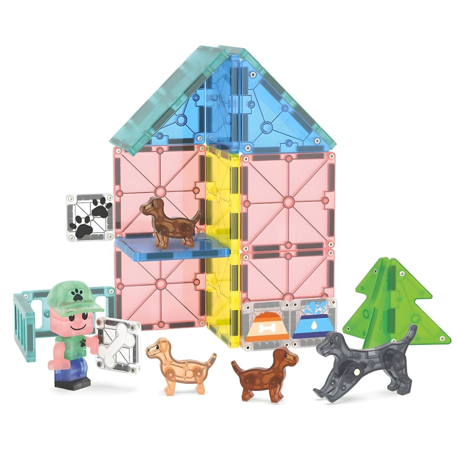 Apresentamos Magna-Tiles Puppy Park com o SKU 771765025 recomendado para + 3 anos