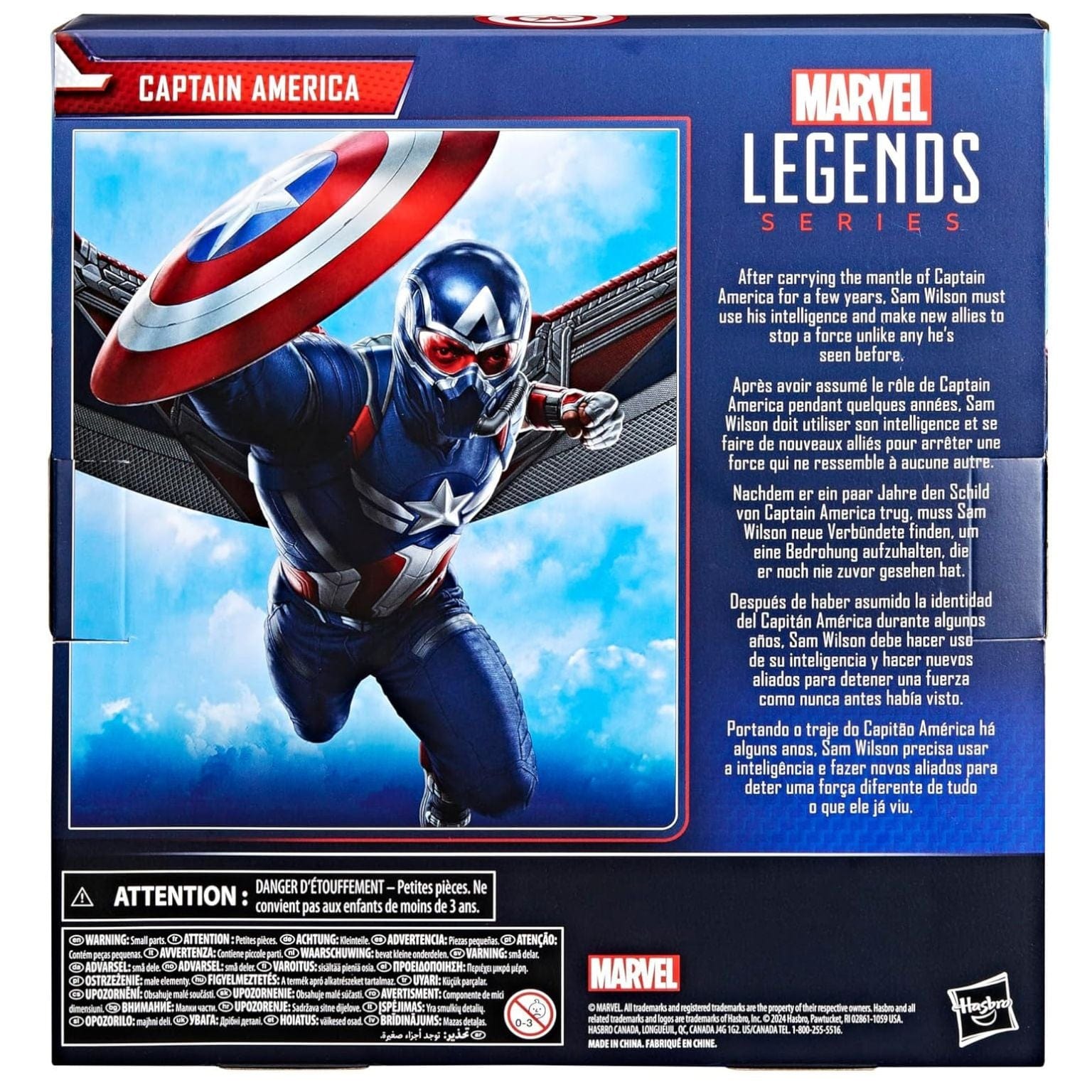 Apresentamos Marvel Legends Capitão América com o SKU 860158525 recomendado para + 4 anos