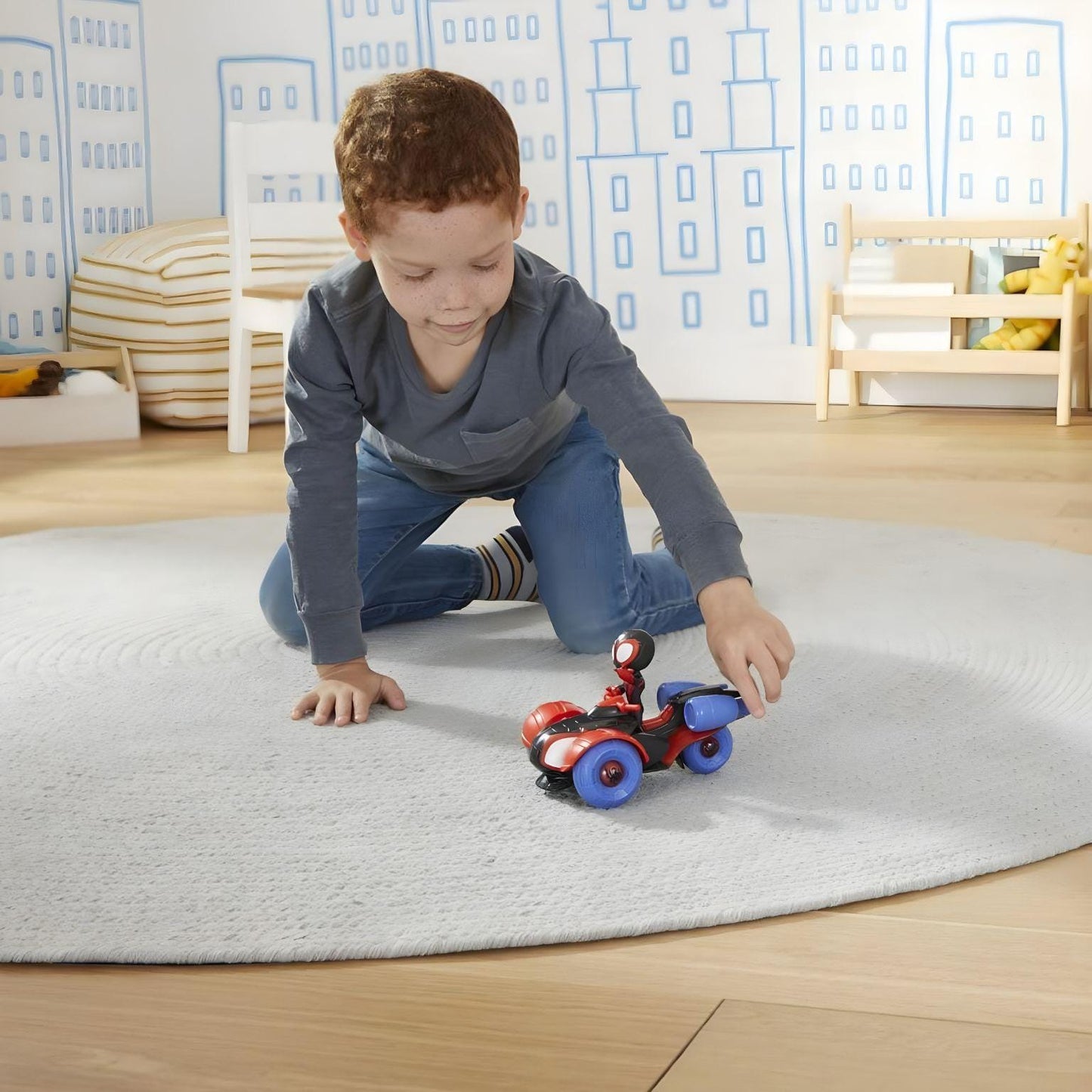 Apresentamos Marvel Spidey and His Amazing Friends - Miles Morales com Aracno Triciclo com o SKU 856044922 recomendado para + 3 anos