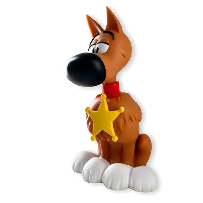 Mealheiro Lucky Luke Rantanplan visto de lado