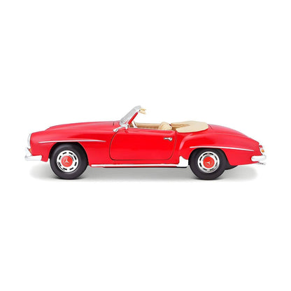 Mercedes-Benz 190SL Cabrio 1955 1/18 vermelho, vista lateral