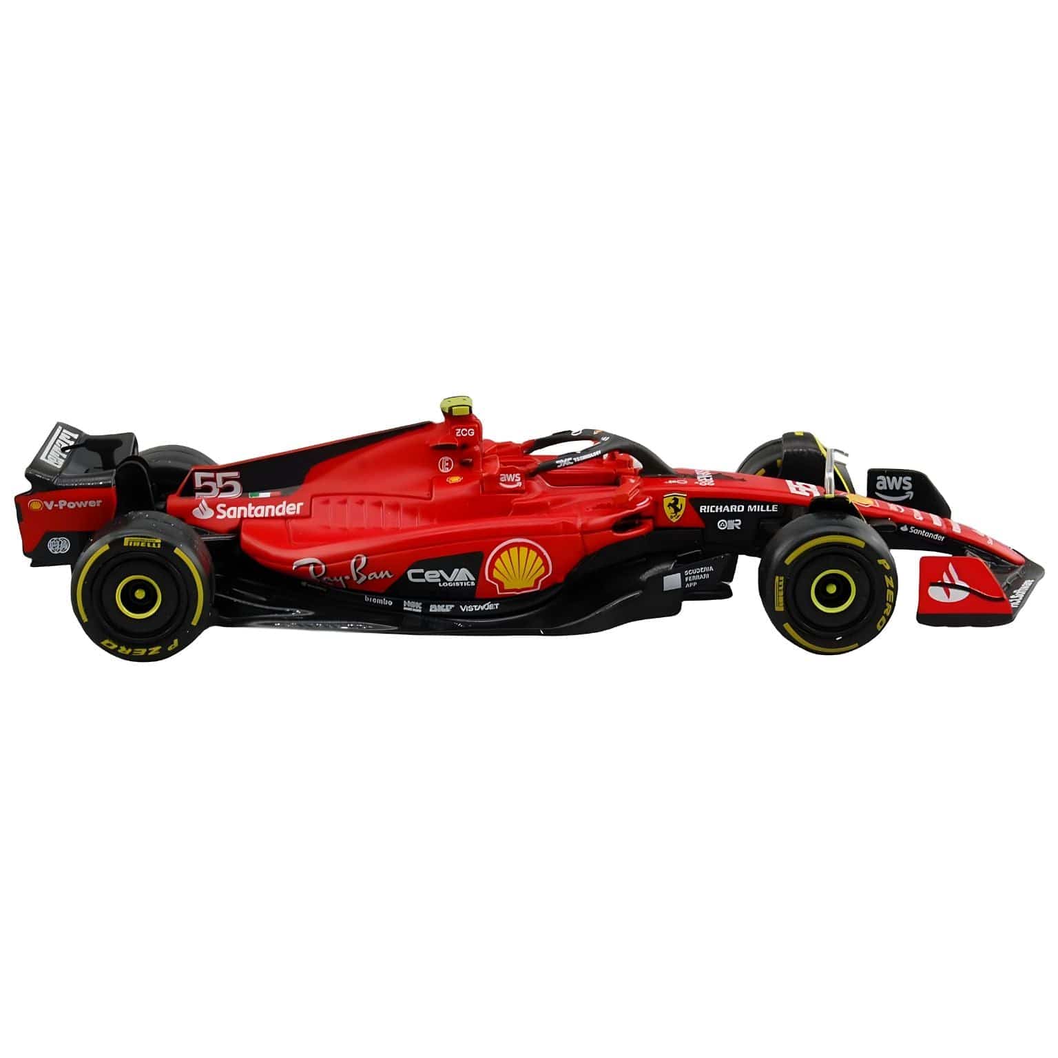 Apresentamos Ferrari SF23 Carlos Sainz 2023 com o SKU 683683625 recomendado para + 3 anos