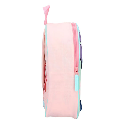 Lateral da Mochila 3D Disney Stitch com fecho