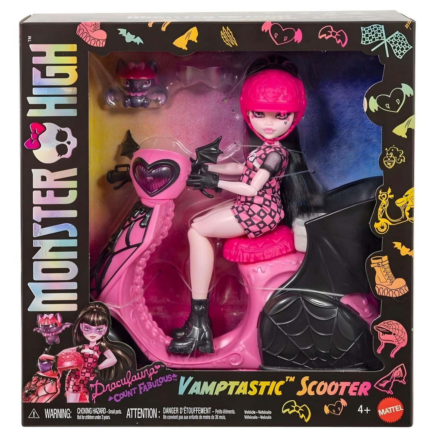 Apresentamos Monster High - Draculaura com Scooter com o SKU 772887625 recomendado para + 4 anos
