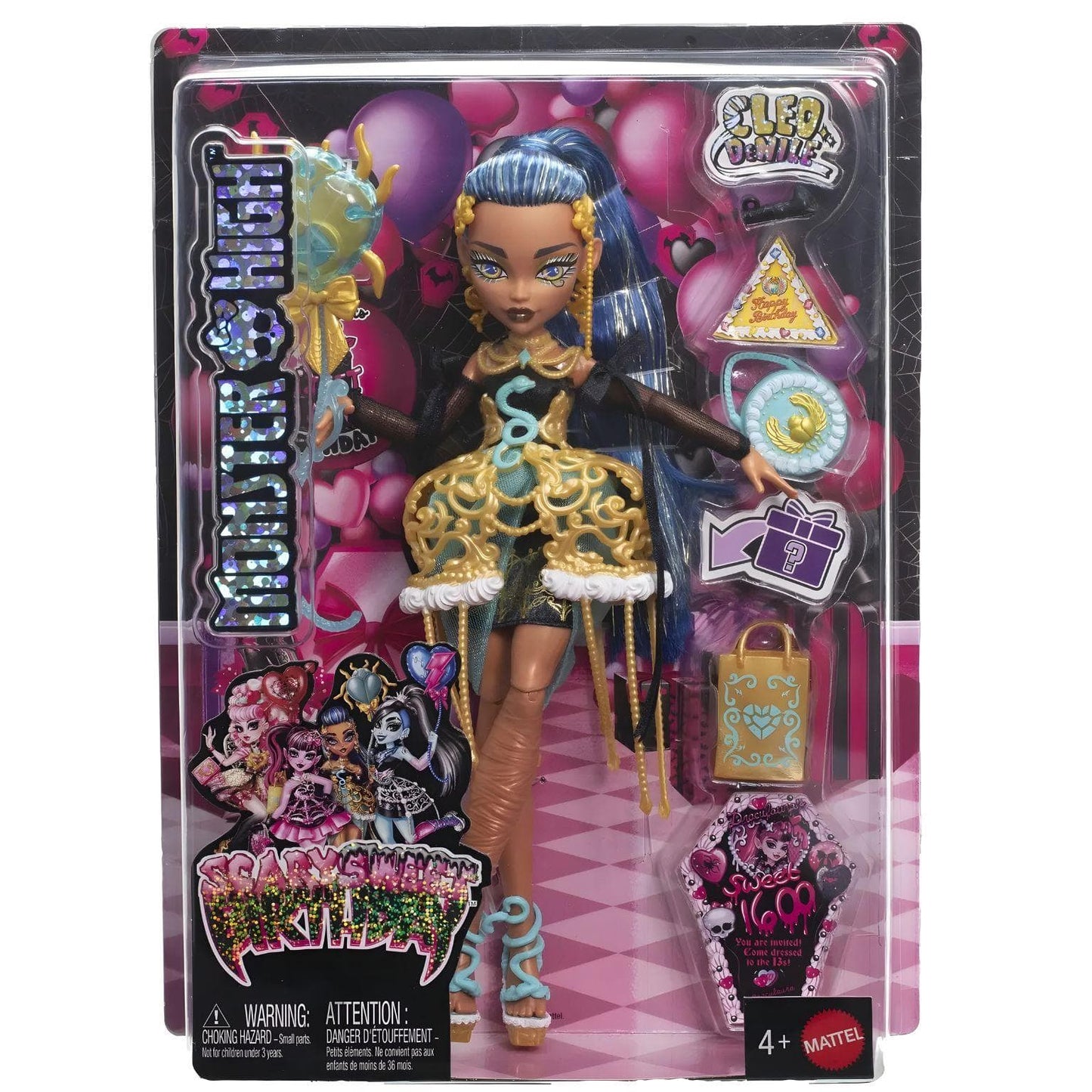Apresentamos Monster High Scary Sweet Birthday - Cleo de Nile com o SKU 772599125 recomendado para + 4 anos