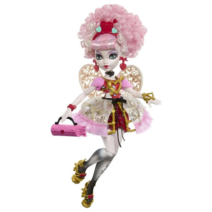 Cupid Asteria Monster High com asas douradas vista de lado