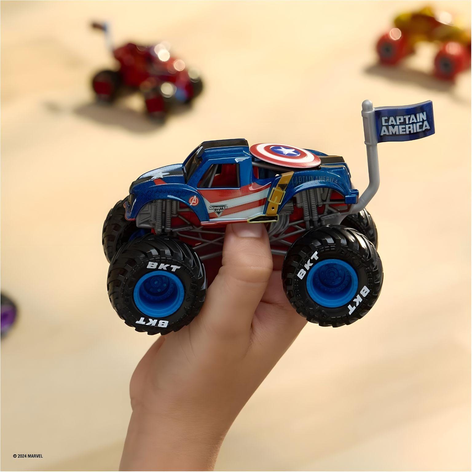 Apresentamos Monster Jam Marvel - Capitão América com o SKU 550147625 recomendado para + 3 anos