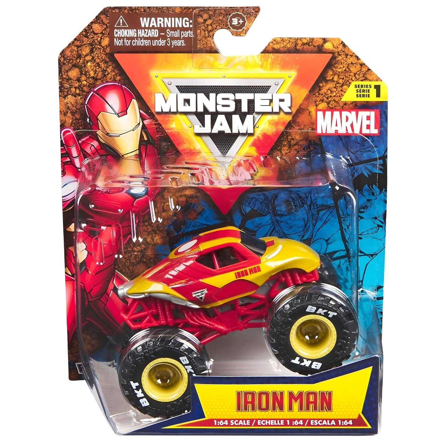 Apresentamos Monster Jam Marvel - Iron Man com o SKU 770147624 recomendado para + 3 anos