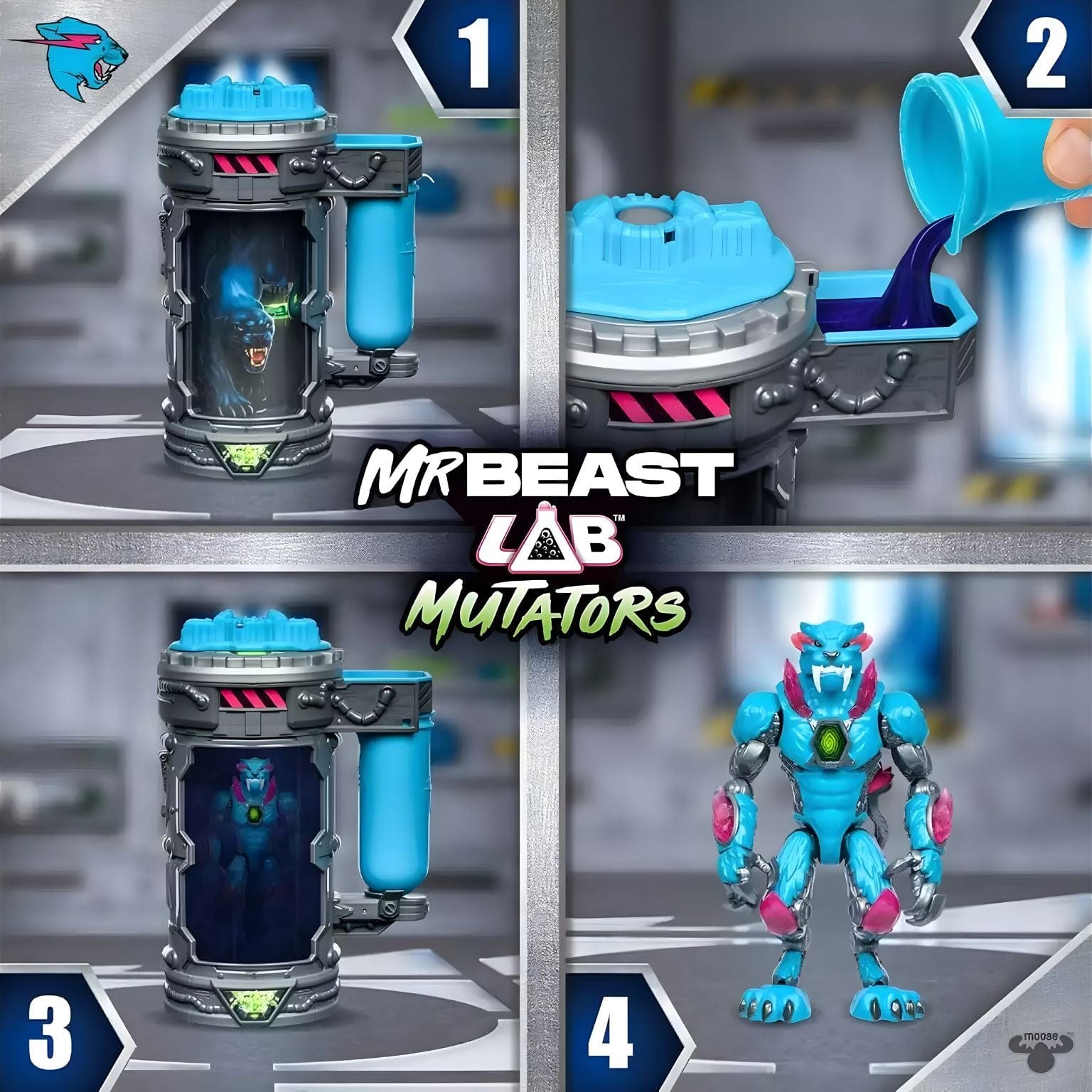 Apresentamos Mr. Beast Lab Iconic Panther com o SKU 232471725 recomendado para + 5 anos