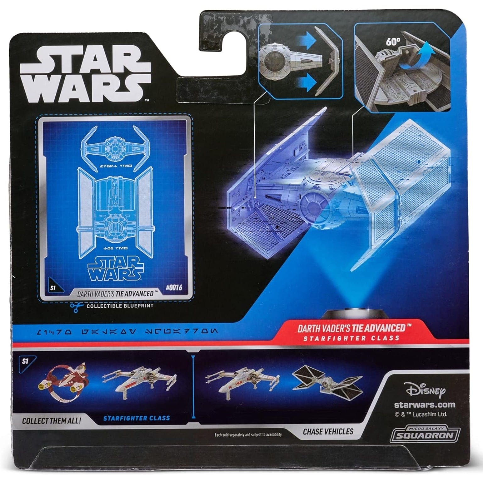 Apresentamos Nave Star Wars - Darth Vader’S TIE Advanced com o SKU 230001624 recomendado para + 8 anos